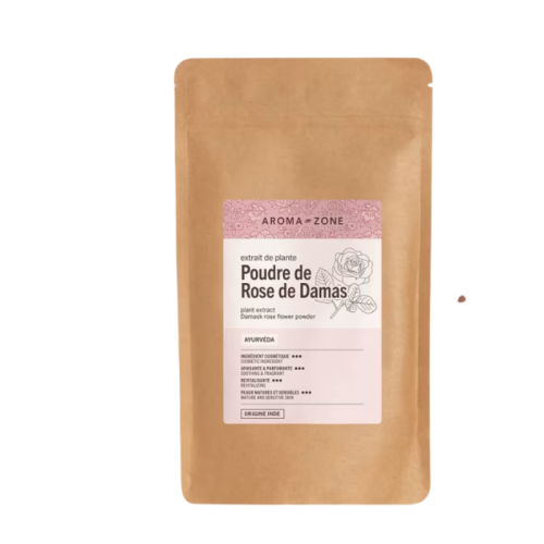 AROMAZONE - Poudre Ayurvédique de Rose de Damas, 250g