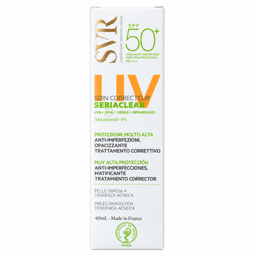 SVR - SEBIACLEAR - Crème Solaire Anti Imperfections SPF50, 40ml