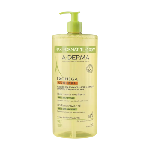 A DERMA - Huile Lavante Emolliente Anti Grattage 1 Litre