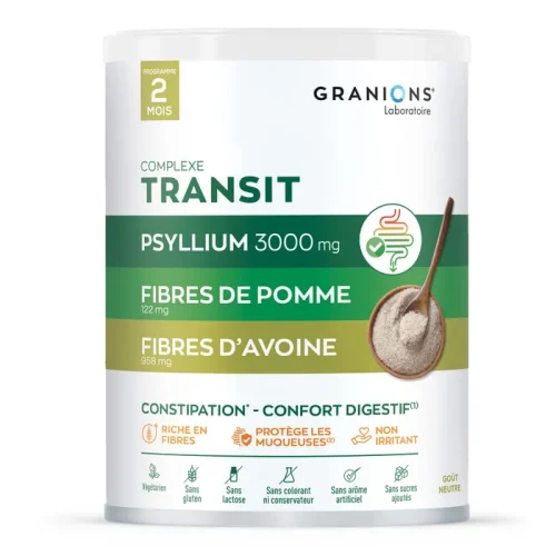 GRANIONS - Complexe Transit - Constipation & Confort Digestif, 290g