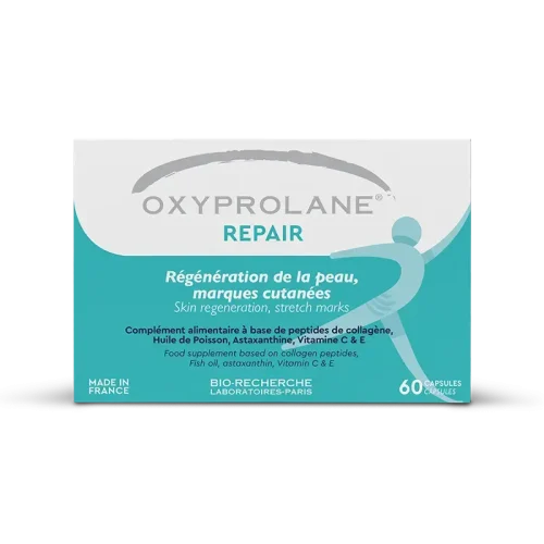 OXYPROLANE - REPAIR - Régénération de la Peau, Vergetures, 60 Capsules