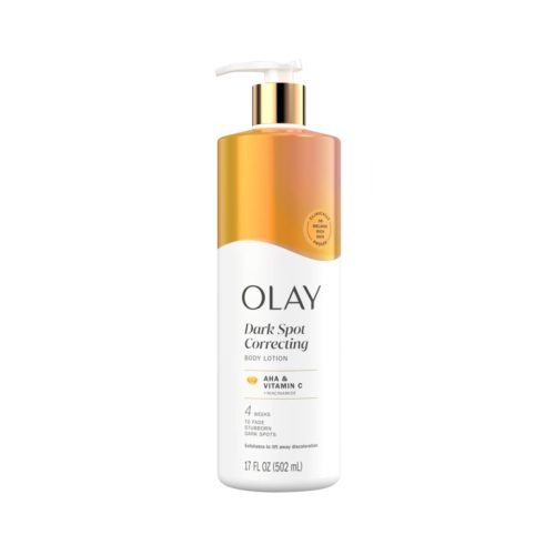 OLAY - Lait Corps Unifiant Correcteur de Tâches aux AHA + Vitamine C, 502ml