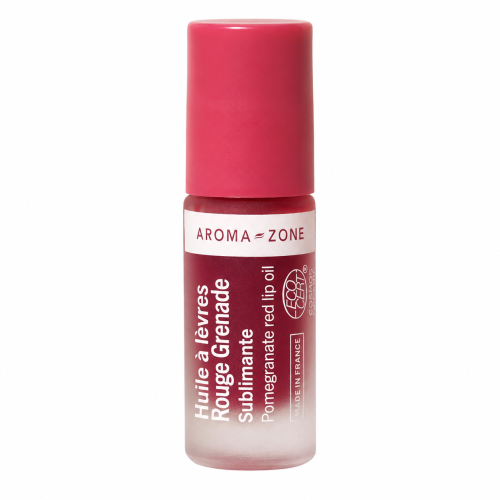 AROMAZONE - Huile à Lèvres Rouge Grenade, 4ml