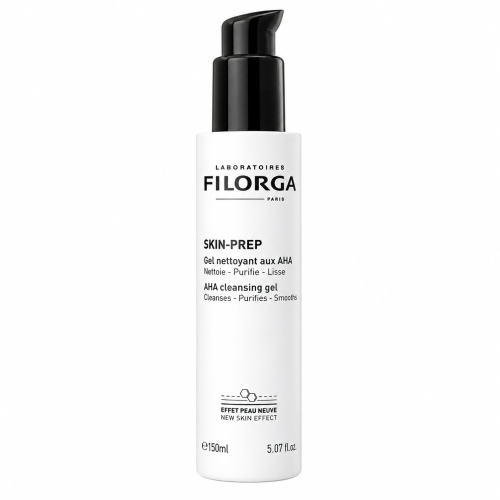 FILORGA - SKIN-PREP - Gel Nettoyant aux AHA Visage Peaux Mixtes à Grasses, 150ml