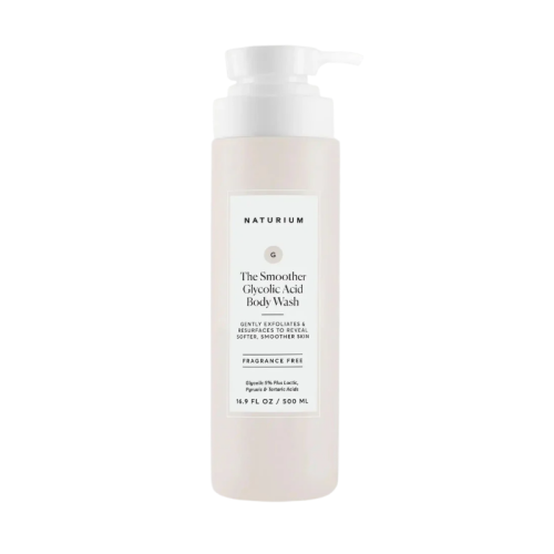 NATURIUM - Gel Douche Exfoliant à l'Acide Glycolique, 500ml